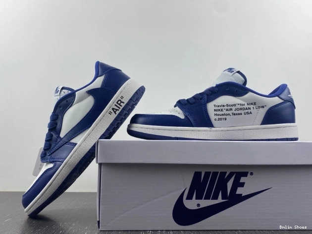 Bmlin Shoes OFF-WHITE TRAVIS CUSTOM JORDAN DM7890-101 X AIR X 1 SCOTT 0727